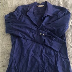 Blue button down shirt XL